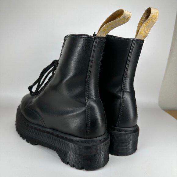 Dr Martens Vegan Jadon II Boot Mono Platforms Black Women's Size 8 - Picture 12 of 16
